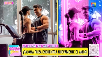 Paloma Fiuza revela que está enamorada y causa sorpresa al aparecer con argentino: “Estoy feliz”. Captura: Amor y Fuego.