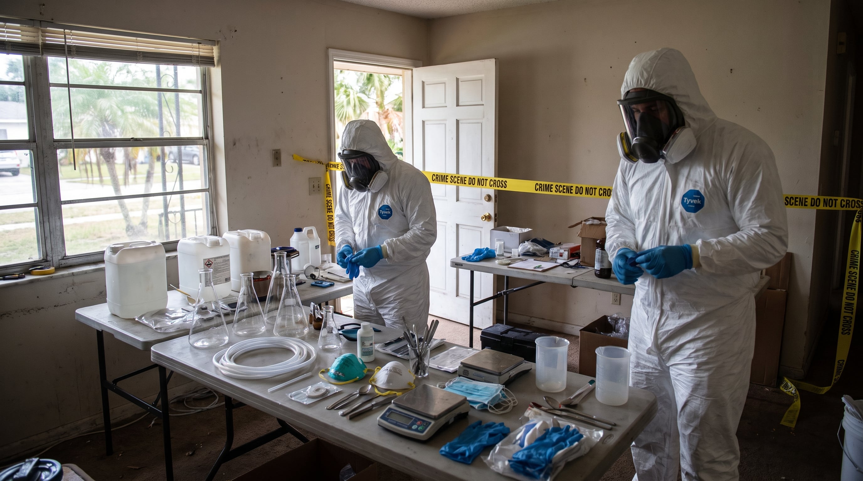 El hallazgo de laboratorios clandestinos en Palm Beach confirmó una producción local de metanfetamina que reduce costos de transporte y dificulta la detección policial. (Imagen Ilustrativa Infobae)