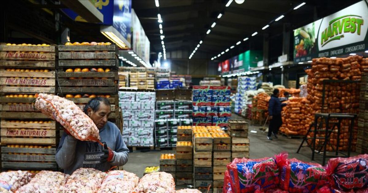 Mercado mayorista en Buenos Aires
