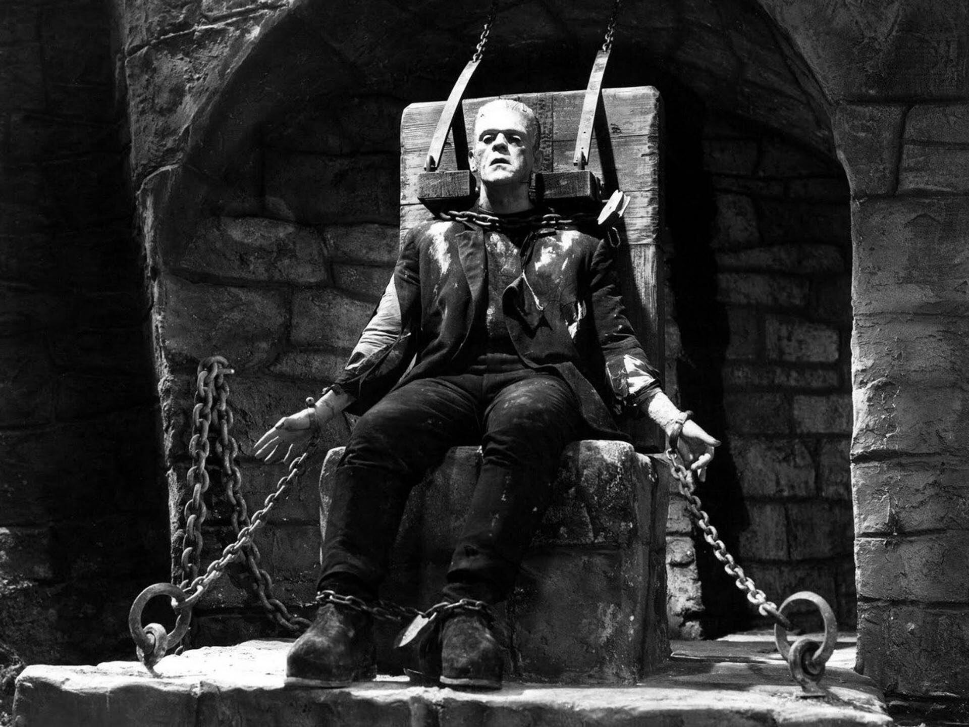 Boris Karloff, en quizá la representación más icónica de Frankenstein (1931)