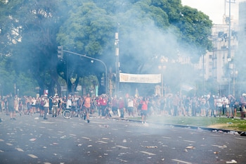 Protestas en las inmediaciones del