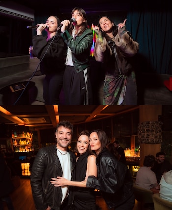 Brenda Gandini celebra su cumpleaños con amigos y karaoke