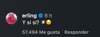 Un fan le pidió al jugador de Noruega que derrota a Inglaterra en 4tos de Final
