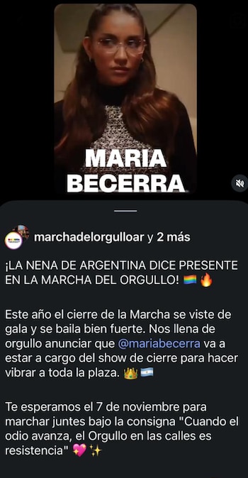 El posteo de la cuenta oficial de la convocatoria