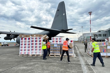 Estados Unidos, México, Ecuador enviaron ayuda humanitaria a Colombia para atender a las víctimas del terremoto del 10 de agosto de 2026 - crédito Cancillería de Colombia/EFE