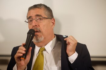 El presidente electo de Guatemala,