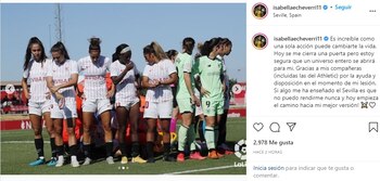 Sus compañeras del Sevilla y