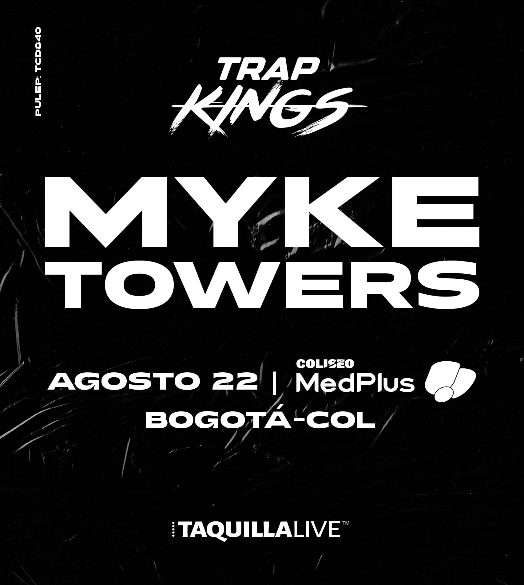 El concierto de Myke Towers en Bogotá está programado para el 22 de agosto de 2026 en el Coliseo MedPlus, con capacidad para más de 24 mil asistentes - crédito cortesía Diana Niño comunicaciones