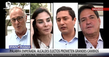 Alcaldes electos de Lima anuncian auditorías, túneles y teleféricos: estas son sus promesas para transformar sus distritos. Captura: Panamericana TV.