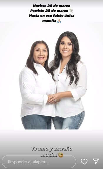 Tula Rodríguez dedicó mensaje a