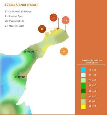 De las cuatro zonas analizadas