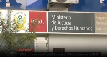 Minjus anuncia nulidad de contratos por S/16,2 millones tras cuestionamientos a empresa de seguridad. Captura: América TV.