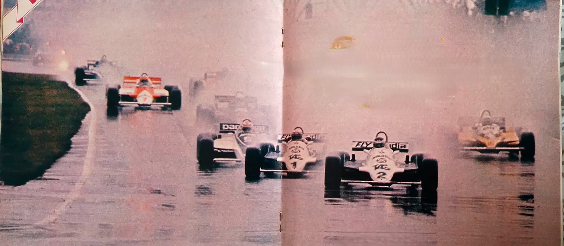 Lole tratando de domar a un Williams que estaba en franca decadencia, justo en el tramo final del campeonato