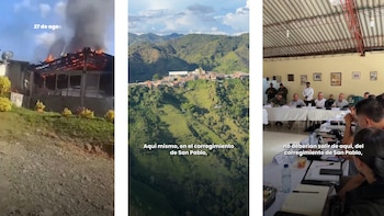 El ataque en la vereda Guanacas dejó 140 personas afectadas y desplazó a familias hacia Santa Rosa de Osos y Carolina del Príncipe - crédito captura pantalla/@AndresJRendonC/X