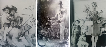 Fotos de época de Francisco Musitani (Crédito: Archivo Literario Chivilcoy)