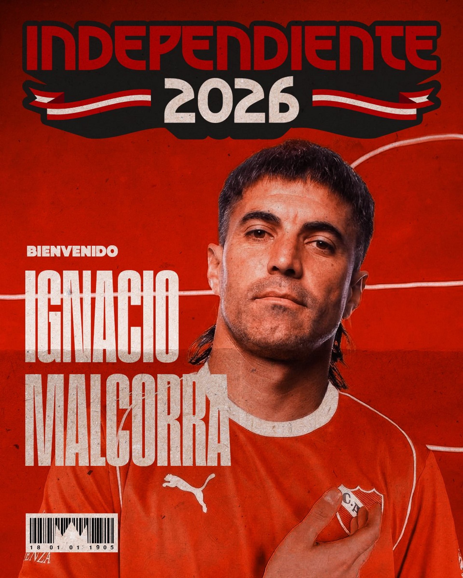 Malcorra firmó contrato con Independiente por un año (Foto: @Independiente)