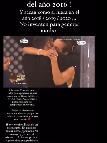 Rosángela Espinoza aclaró mediante su