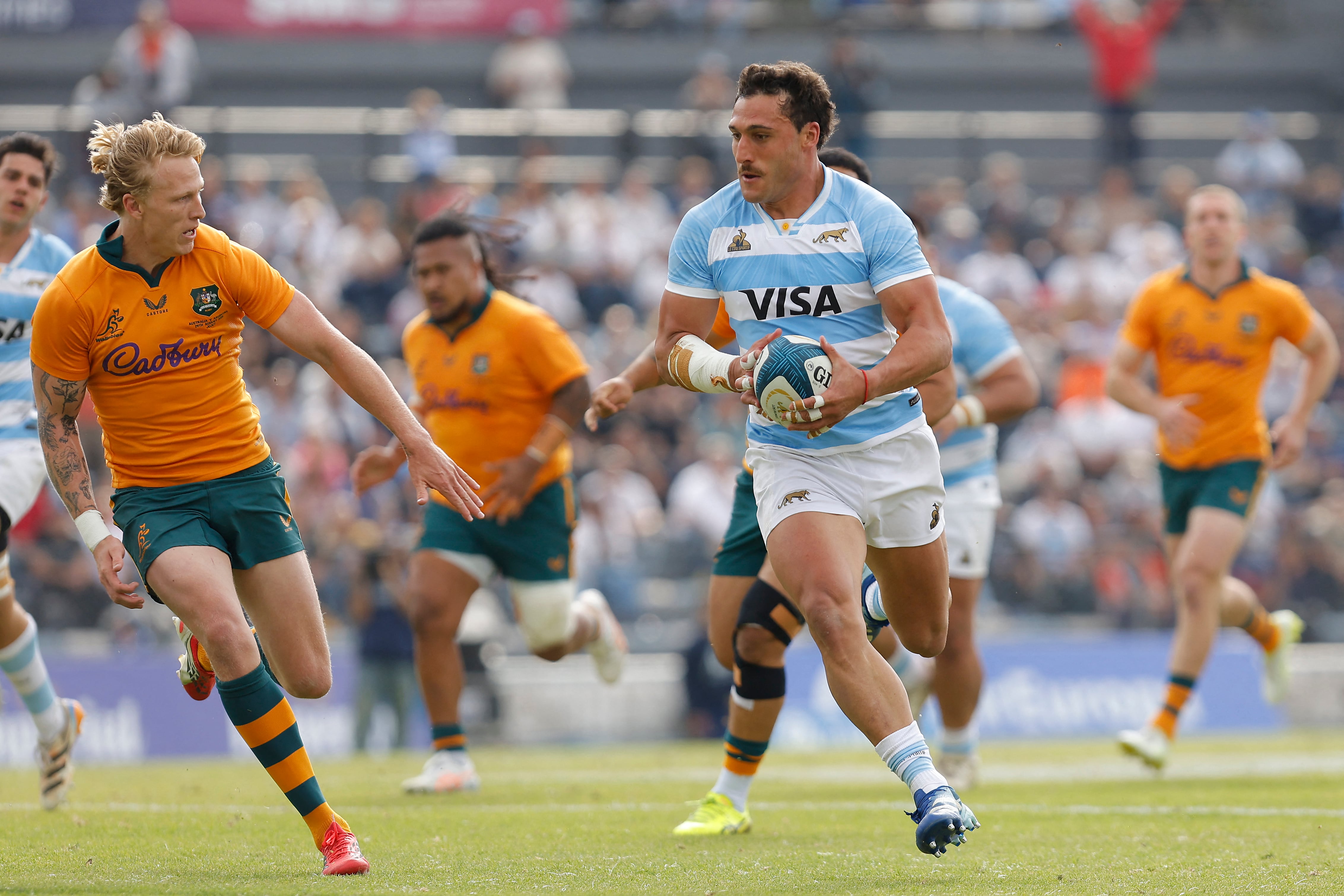 Rodrigo Isgró estará en una de las puntas (Photo by Ramiro VEGA / AFP)