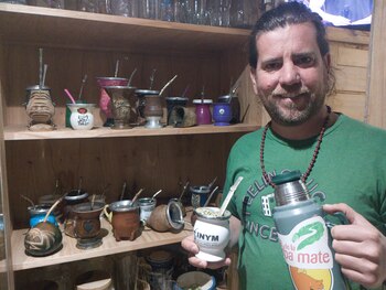 Fernández con su colección de