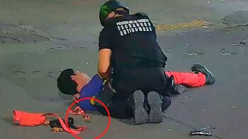 Detención de un hombre que amenazaba con detonar una granada en la estación Flores del tren Sarmiento