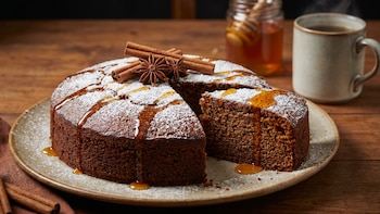 Receta de torta húmeda de miel y especias, rápida y fácil