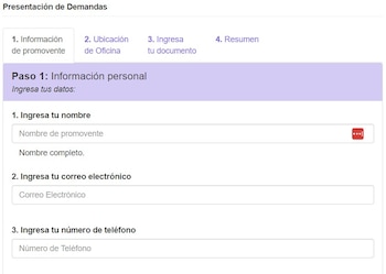 El PAN presentó un formato para presentar una demanda en contra de los libros de texto gratuitos. (Servicios en línea PJ)
