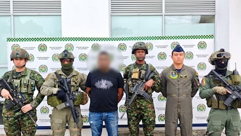 Alias “Candamil” fue capturado un día antes del ataque y es señalado de coordinar acciones con drones explosivos en el norte del Cauca. - crédito Ejército