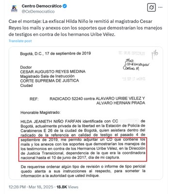 - crédito @CeDemocratico/X