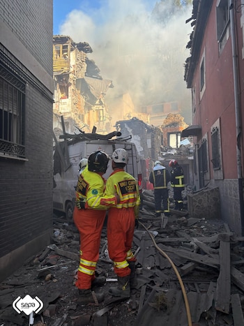 Explosión en Mieres, Asturias. (112 Asturias)