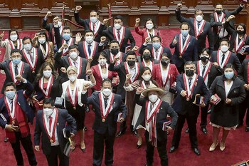 Bancada de Perú Libre. Fuente: