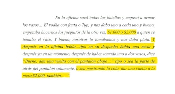 Les pedía dar vueltas a