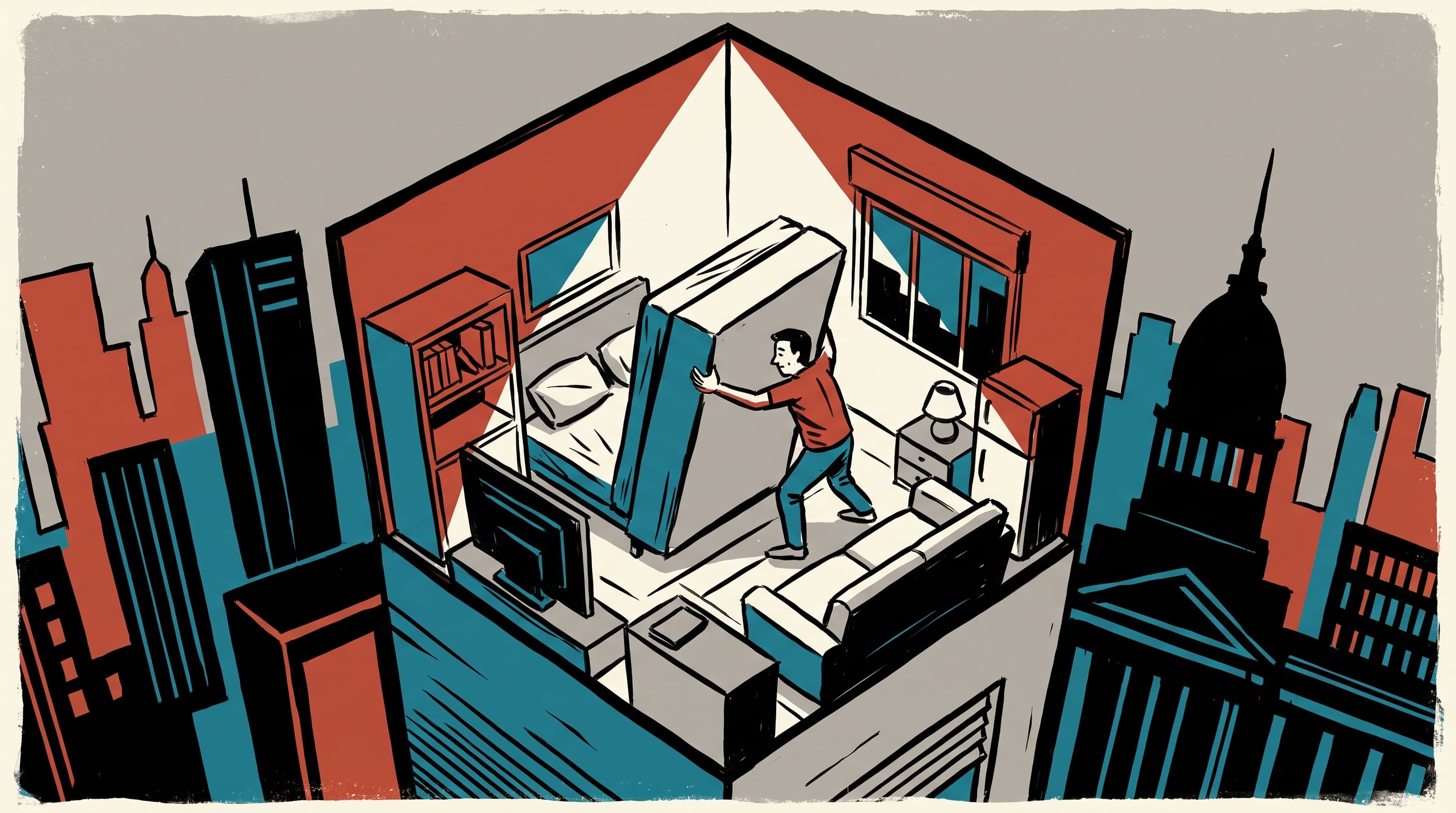 El 35% de los departamentos construidos esta década son monoambientes. (Imagen Ilustrativa Infobae)