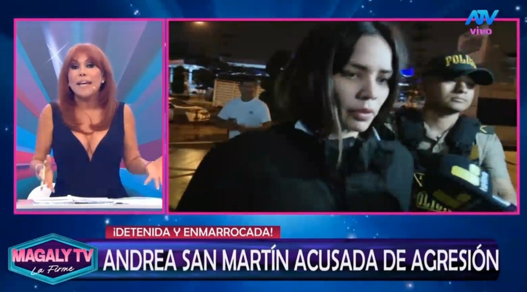 Magaly Medina cuestiona si Andrea San Martín está capacitada para criar a su hija tras denuncia por presunta agresión. Captura: Magaly TV La Firme.