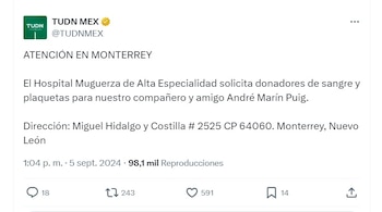 TUDN reportó que André Marín