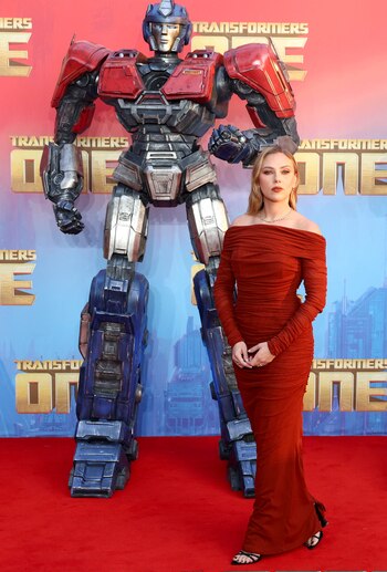 Durante el estreno de Transformers