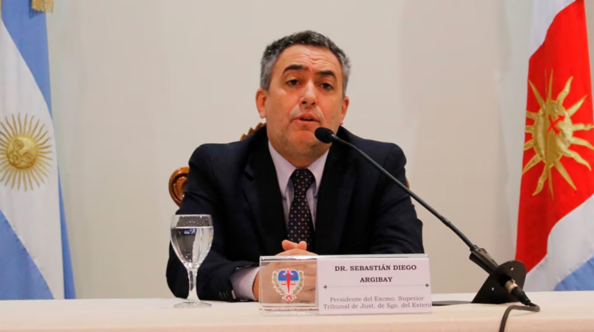 El Juez Sebastián Argibay, en una foto pública de archivo (Poder Judicial de Santiago del Estero)