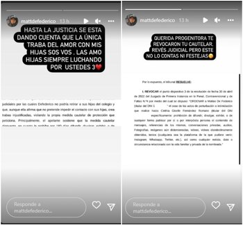 Matías Defederico publicó el revés