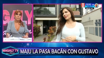 Maju opta por manter a calma enquanto os rumores continuam. Captação: Magaly TV La Firme.