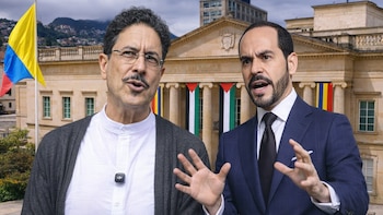 De derecha a izquierda: Abelardo de la Espriella e Iván Cepeda, dos visiones opuestas de la justicia, la política y el poder que buscan llegar a la Casa de Nariño