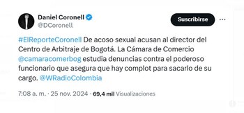 El periodista Daniel Coronel divulgó