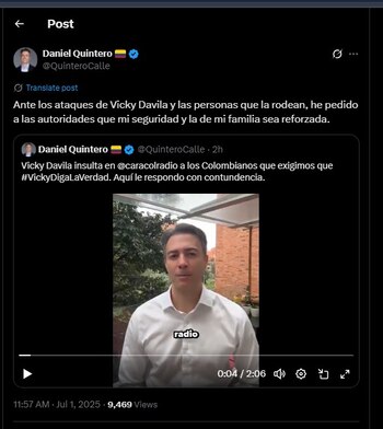 En respuesta a las declaraciones