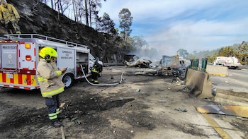 Las fuertes imágenes que dejó