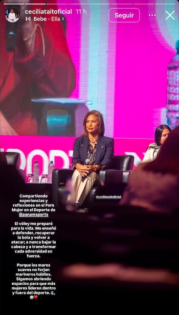 Cecilia Tait envió mensaje sobre el vóley en medio de la polémica con Natalia Málaga.