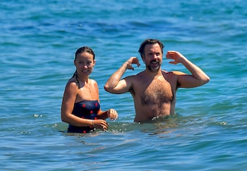 La ex pareja se mostró