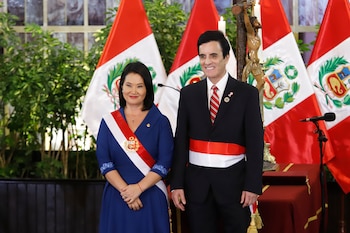 Fotografía del ministro de Relaciones Exteriores, Carlos Espá en Lima (Perú). EFE/ Renato Pajuelo