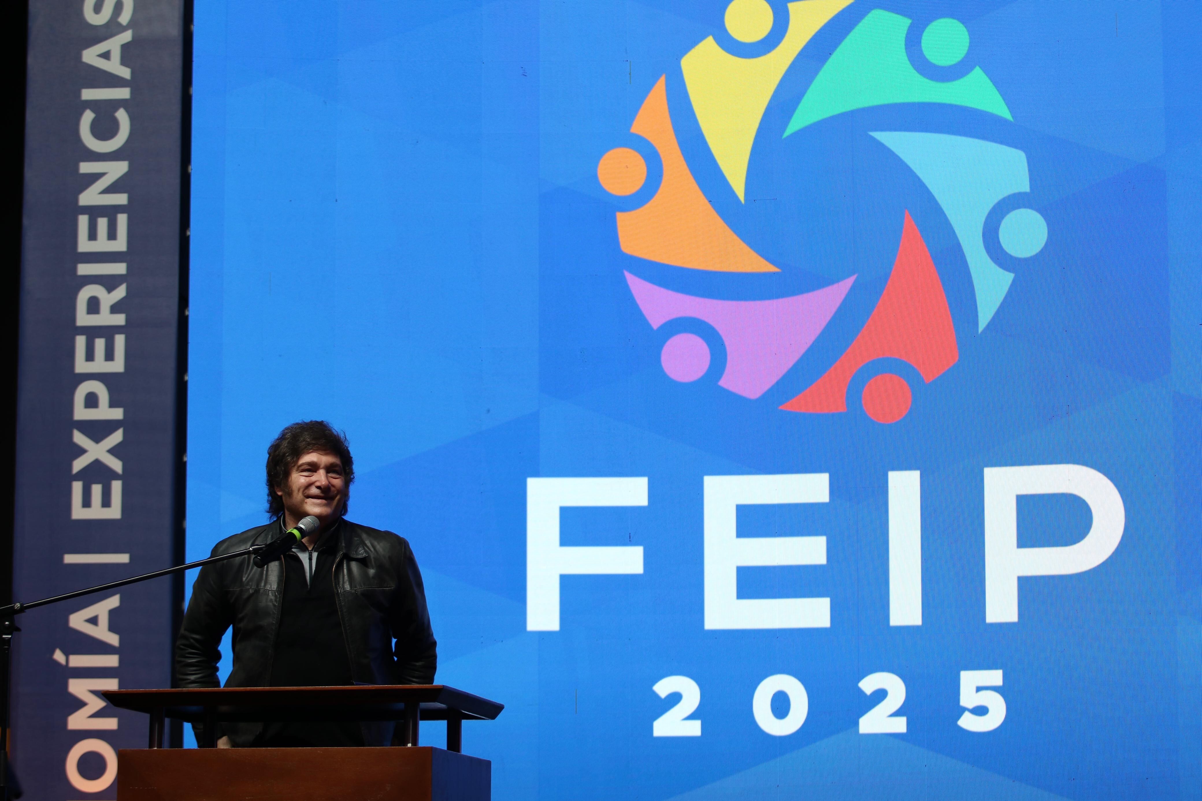 Javier Milei volvió a dar un discurso en Paraguay