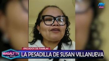 Susan Villanueva revela traumático episodio de su infancia y lanza desesperado pedido por sus hermanas. Captura: Magaly TV La Firme.