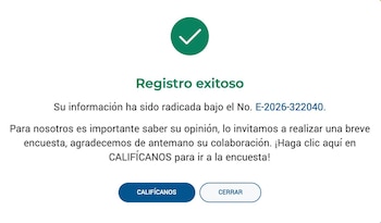 El comprobante de radicación acredita la recepción formal de la queja disciplinaria interpuesta por la defensa de Santiago Botero ante el Ministerio Público. - crédito abogada Diana Paola Chavarro