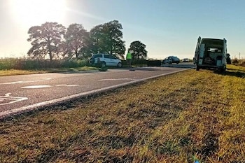 Personal del SIES 107 intentó reanimar al subjefe Suárez en el lugar del choque, pero solo pudo confirmar su fallecimiento inmediato