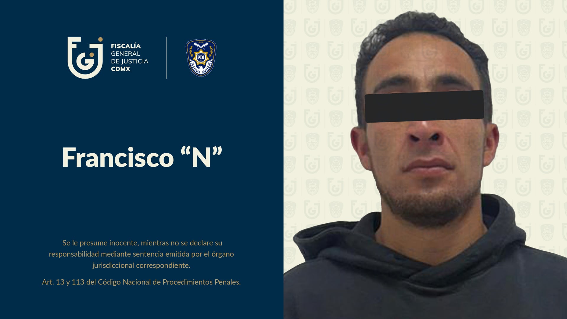 Amenazó con un arma a su expareja, la retuvo y la agredió sexualmente en Tlalpan: el sujeto ya fue capturado y procesado. FGJCDMX